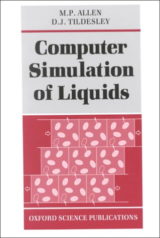 Book cover : Computer Simulation of Liquids