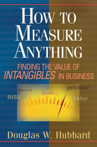 Book cover : How to Measure Anything: Finding the Value of 