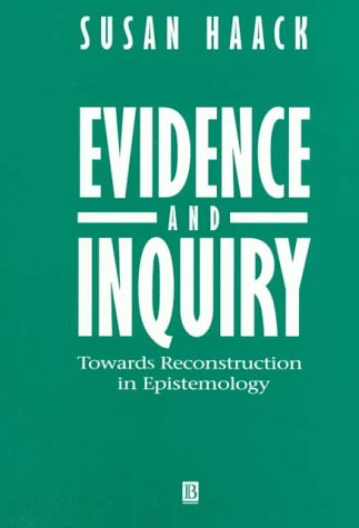 Book cover : Evidence and Inquiry: Towards Reconstruction in Epistemology