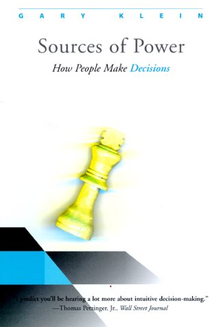Book cover : Sources of Power: How People Make Decisions