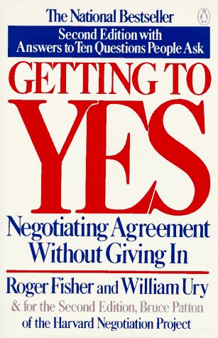 Book cover : Getting to Yes: Negotiating Agreement Without Giving In
