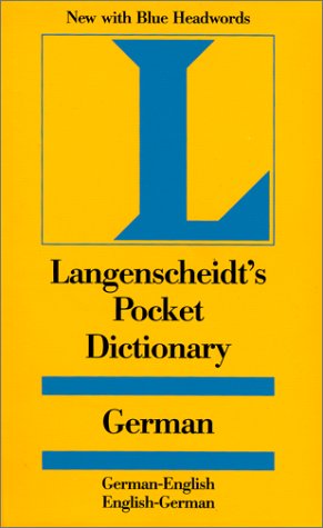 Book cover : Langenscheidt's Pocket Dictionary German: German-English/English-German