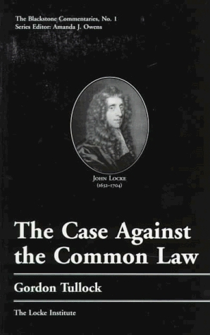 Book cover : The Case Against the Common Law