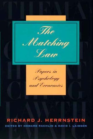 Book cover : The Matching Law: Papers in Psychology and Economics