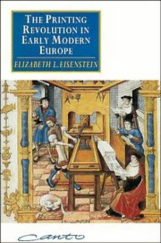 Book cover : The Printing Revolution in Early Modern Europe (Canto)