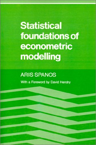 Book cover : Statistical Foundations of Econometric Modelling