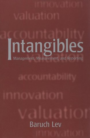 Book cover : Intangibles: Management, Measurement, and Reporting